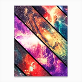 Space collage: deep space — space poster, science poster, space photo Canvas Print