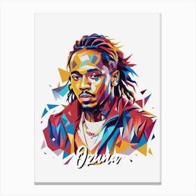 Ozuna 02 Portrait Music Icon WPAP Pop Art Style Canvas Print