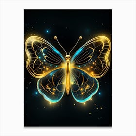 Golden Butterfly 21 Canvas Print