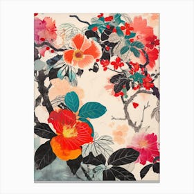 Great Japan Hokusai Japanese Flowers 19 Canvas Print
