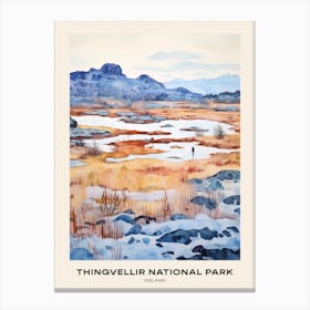 Thingvellir National Park Iceland 3 Poster Canvas Print