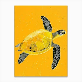 Yellow Turtle 1 Canvas Print