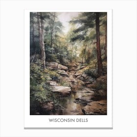 Wisconsin Dells Watercolor 4travel Poster Canvas Print