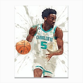 Mark Williams Charlotte Hornets Canvas Print