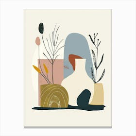 Abstract Objects Collection Flat Illustration 9 Canvas Print