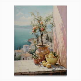 Lemon Tree On The Balcony Canvas Print