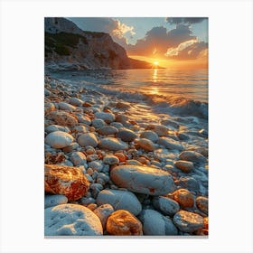 Sunset On The Beach 12 Canvas Print