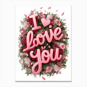 I Love You 3 Canvas Print