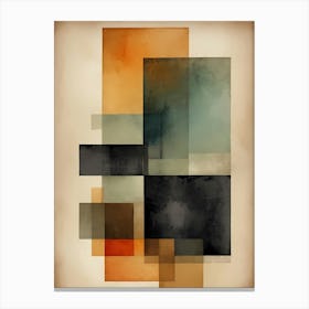Abstract Geometric Painting (9) 1 Canvas Print