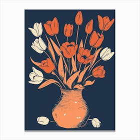 Tulips In A Vase 27 Canvas Print