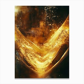 Abstract Golden Canvas Print