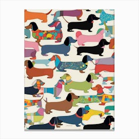 Dachshunds Canvas Print