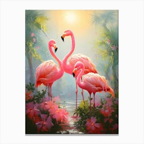 Flamingo Fun 12 Canvas Print