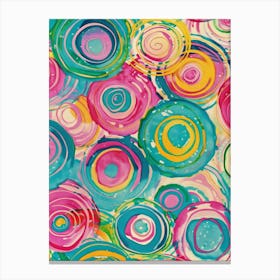 Colorful Swirls 5 Canvas Print