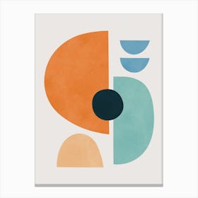 Geometry of circles and semicircles 13 Canvas Print