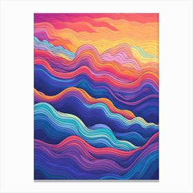 Abstract Waves Background Canvas Print