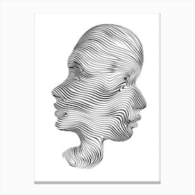 Line Art Intricate Simplicity 10 Canvas Print