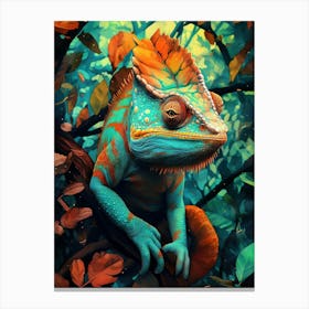 Chamelon animal Canvas Print