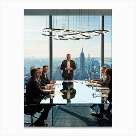 Business Meeting In New York City Canvas Print