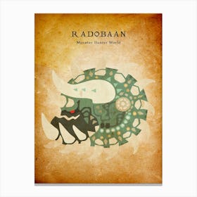 Radobaan Vintage Canvas Print