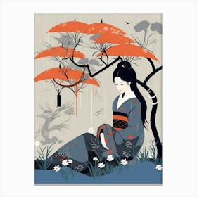 Haiku Poetry Japanese Style 12 Canvas Print