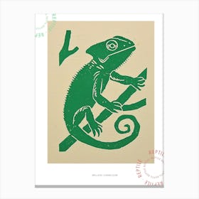 Mellers Chameleon Bold Block 3 Poster Canvas Print