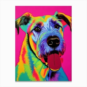 Irish Wolfhound Andy Warhol Style dog Canvas Print
