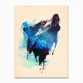 Alone As A Wolf Canvas Print