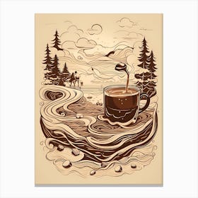 Coffee In The Forest Canvas Print