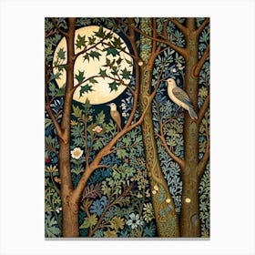 William Morris Moon In The Woods 2 Canvas Print