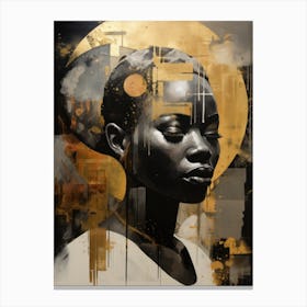 Woman In Gold Canvas Print