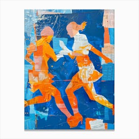 Running Women Canvas Print