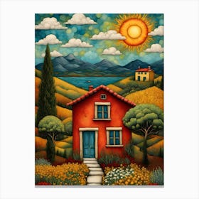 House In The Countryside 2 Canvas Print