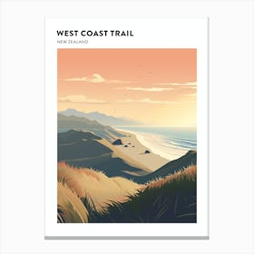 West Coast Trail New Zealand 1 Hiking Trail Landscape Poster Canvas Print