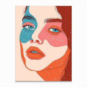 Woman'S Face 2 Canvas Print