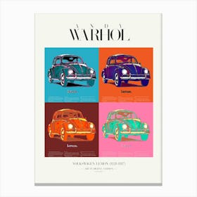 VW 4 POSTER Canvas Print