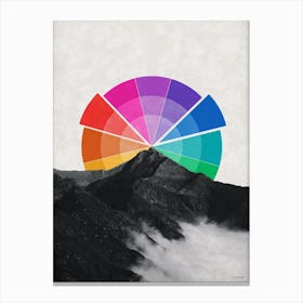 All The Colors Behind The Mountain Canvas Print