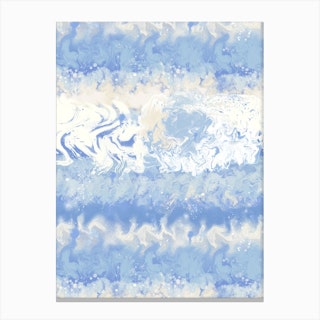 Tie Dyed Blue Canvas Print