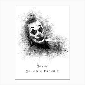 Joker Joaquin Phoenix Canvas Print