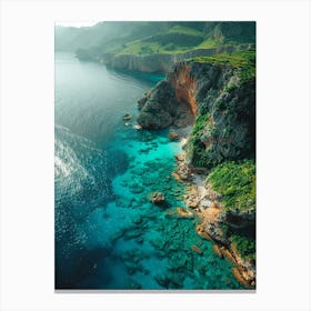 Aerial View Of The Coast 1 Canvas Print