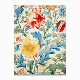 Floral Wallpaper 32 Canvas Print