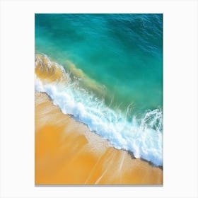 Beach With Waves Canvas Print