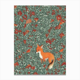 Fox In The Forest 2 Canvas Print