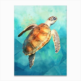 Sea Turtle Painting Canvas Print