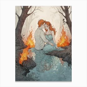 Fire And Ice Canvas Print