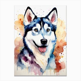 Husky Painting Canvas Print