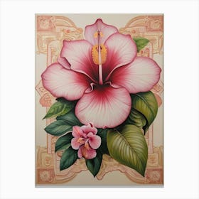 National Flower Hibiscus Canvas Print