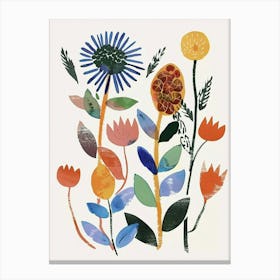 Painted Florals Prairie Clover 1 Canvas Print