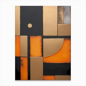 Fragments of Equilibrium: An Abstract Geometric Composition Canvas Print