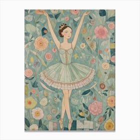 Whimsical Ballerina Canvas Print